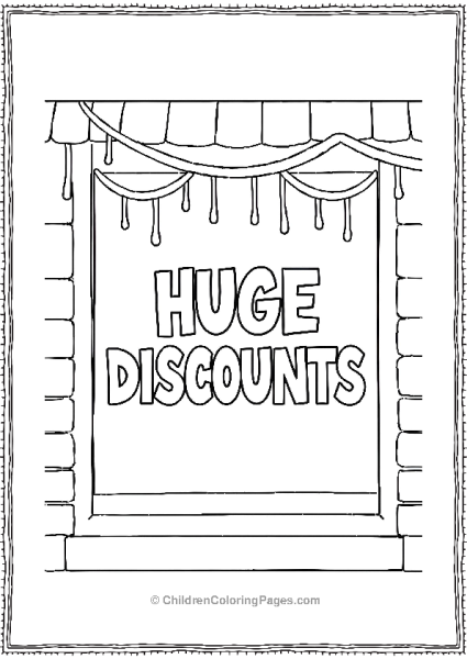 Black Friday Store Front Window Display Free PDF Printable