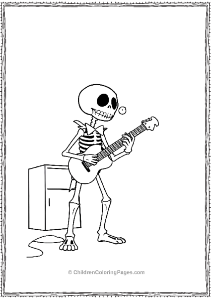 Bone Jangles Playing Guitar Free PDF Printable