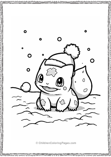 Bulbasaur S Snowball Fight Free PDF Printable