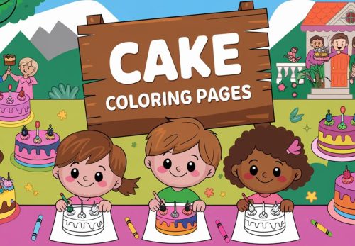 Cake Coloring Pages – Free PDF Printables For Kids 🍰