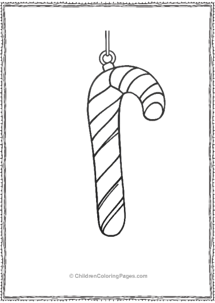 Candy Cane Ornament Free PDF Printable