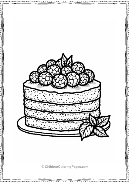 Chocolate Cake With Berries Free PDF Printable