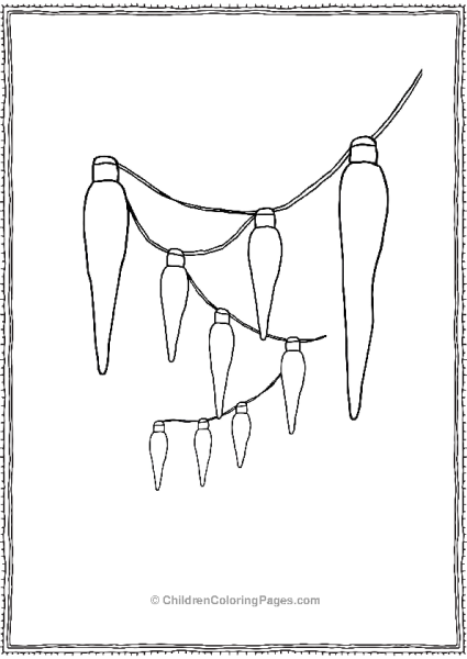 Christman Lights Icicle Lights Hanging Free PDF Printable