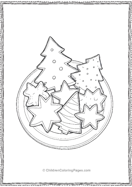 Christmas Cookies Of Different Shapes Free PDF Printable