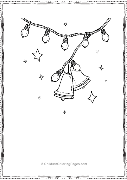 Christmas Lights And Bells Free PDF Printable