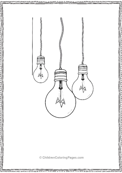 Christmas Lights Hanging In A Row Free PDF Printable