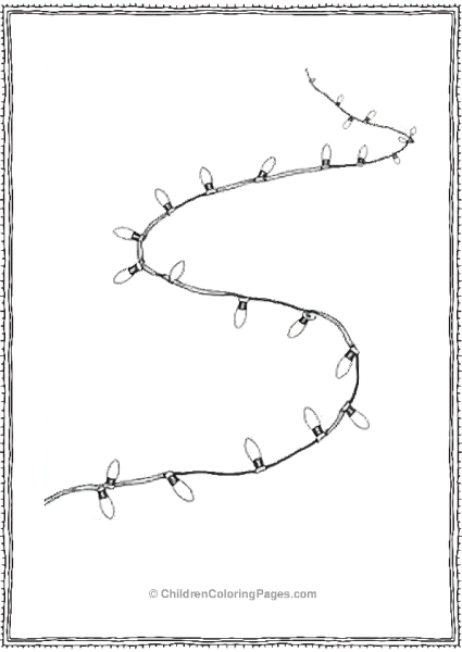 Christmas Lights On A String Free PDF Printable