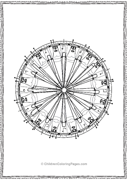 Christmas Mandala Of Holiday Drums Beating In A Radial Pattern Free PDF Printable