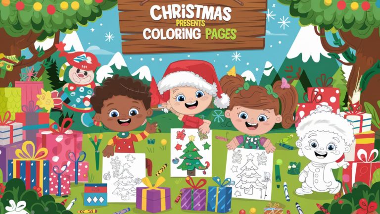 Christmas Presents Coloring Pages