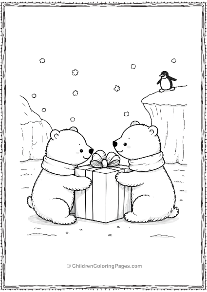 Christmas Presents For Polar Bears Free PDF Printable