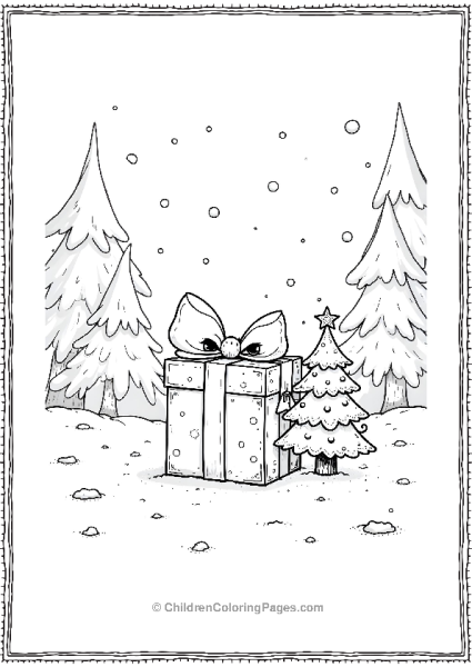 Christmas Presents In The Snow Free PDF Printable