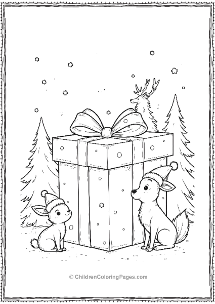 Christmas Presents With Animals Free PDF Printable