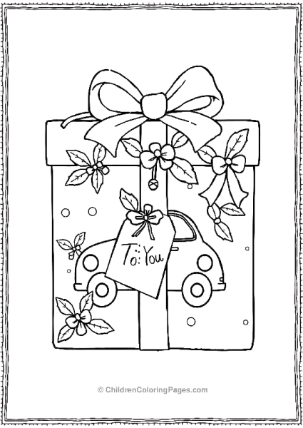 Christmas Presents With Cute Car Decoration Free PDF Printable