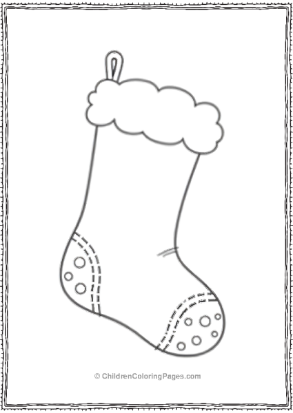 A Simple Christmas Stocking Free PDF Printable