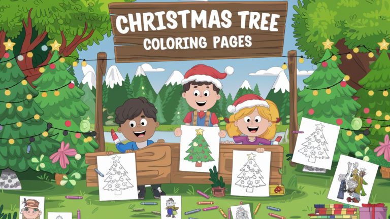 Christmas Tree Coloring Pages