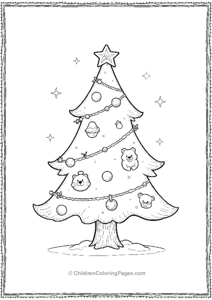 Christmas Tree Shaped Like A Teardrop Free PDF Printable