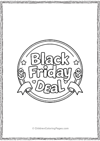 Circular Badge Black Friday Deal Free PDF Printable