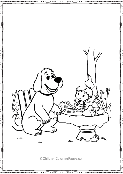 Clifford At A Table With Emily Scaled Free PDF Printable