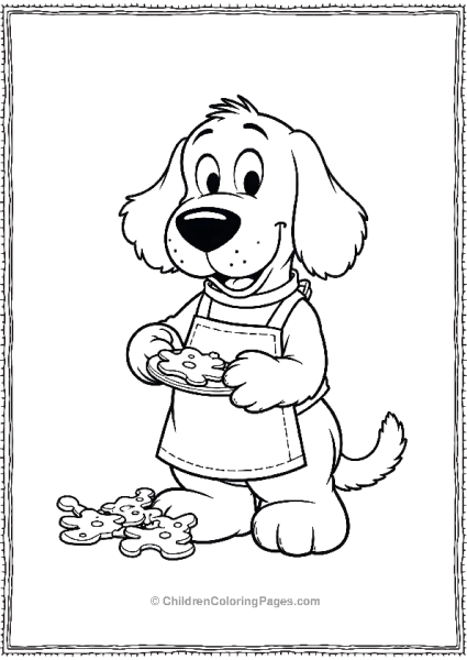 Clifford Baking Cookies Free PDF Printable