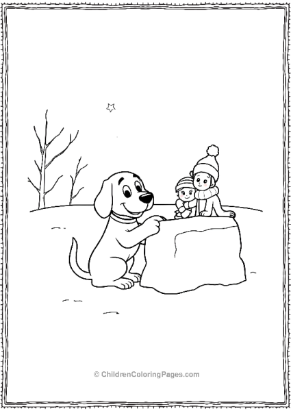 Clifford Building A Snow Fort Free PDF Printable