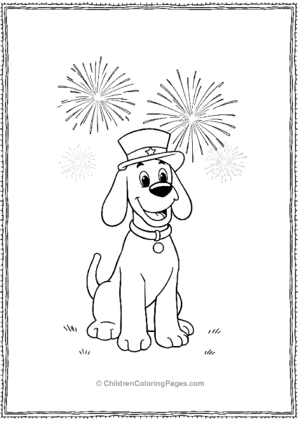 Clifford Celebrating The 4th Of July Free PDF Printable