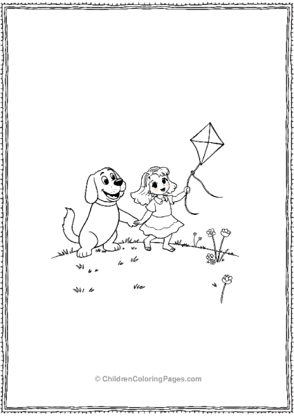 Clifford Flying Kite With Emily Free PDF Printable