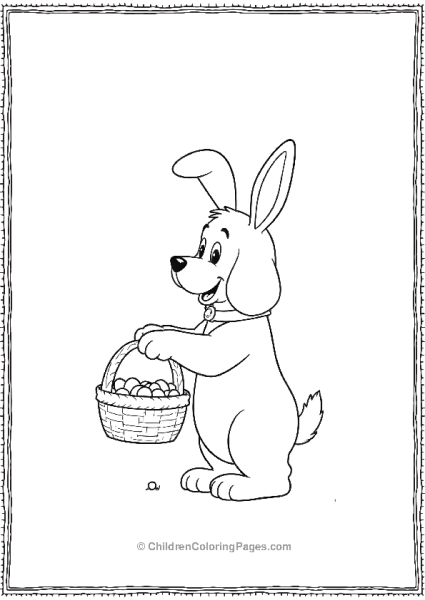 Clifford In A Bunny Costume Free PDF Printable