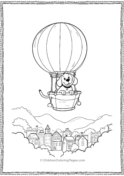 Clifford In A Hot Air Baloon Free PDF Printable