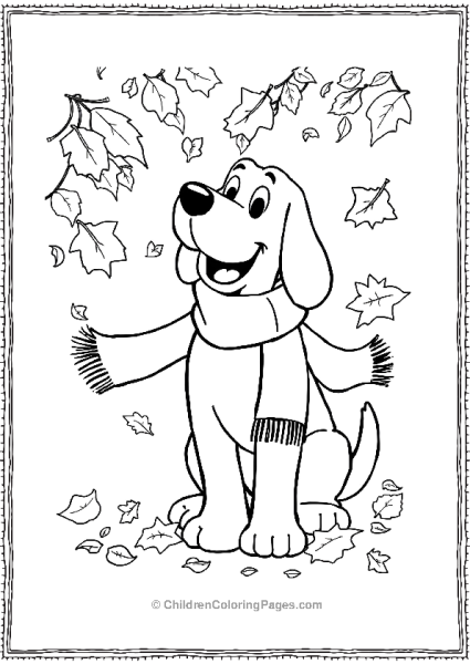 Clifford In A Scarf Free PDF Printable