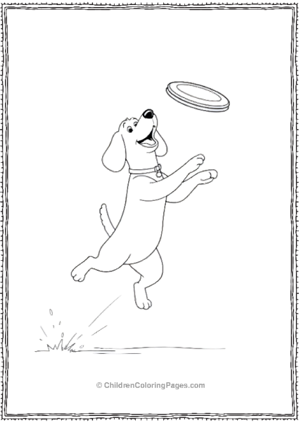 Clifford Jumping To Catch A Frisbee Free PDF Printable