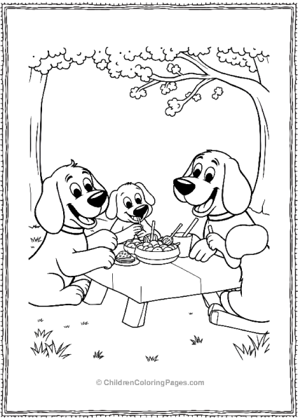 Clifford On A Picnic Free PDF Printable