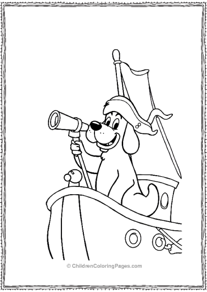 Clifford On A Pirate Ship Free PDF Printable