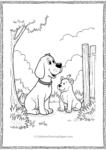 Clifford Visiting A Zoo Free PDF Printable