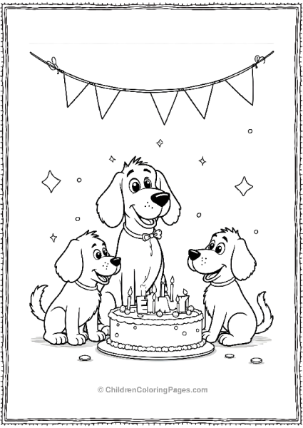 Clifford With Emily At A Birthday Free PDF Printable