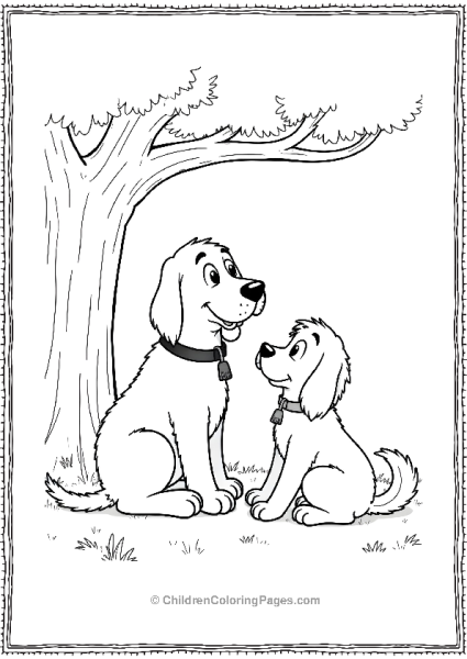 Clifford With Emily Under A Tree Free PDF Printable