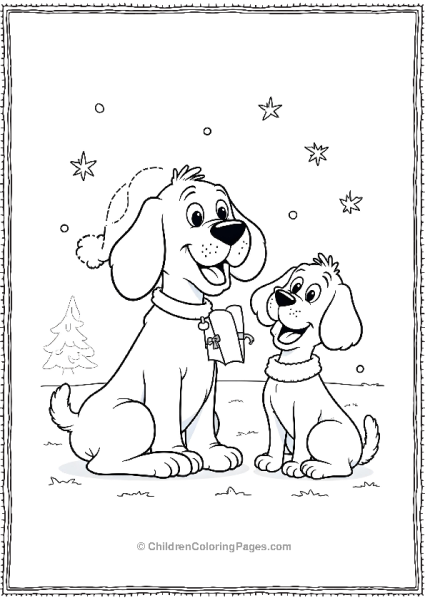 Clifford With His Friends Singing Holiday Songs Free PDF Printable