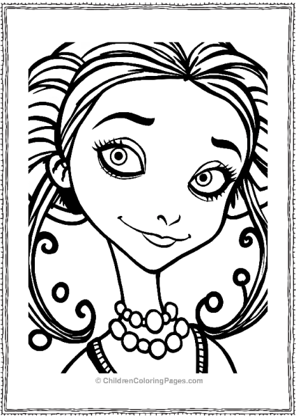 Closeup Of Victoria Corpse Bride Free PDF Printable