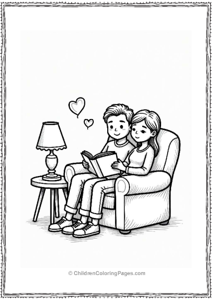 Couple Reading Together On Valentine’s Day 1 Free PDF Printable