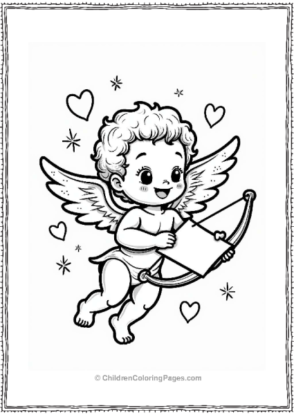 Cupid With A Love Letter Free PDF Printable