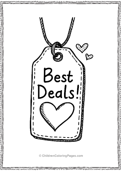 Cute Price Tag Best Deals Black Friday Free PDF Printable