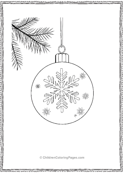 Delicate Snowflake Ornament Free PDF Printable