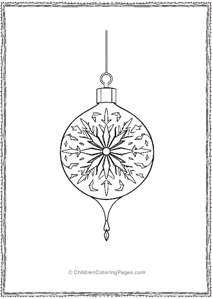 Delicate Starburst Ornament Free PDF Printable