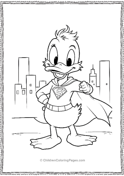 DuckTales  Dewey As A Superhero Free PDF Printable