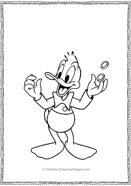 DuckTales Dewey Juggling Coins Free PDF Printable