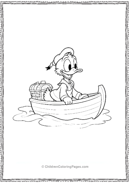 DuckTales Donald Sailing A Boat Free PDF Printable