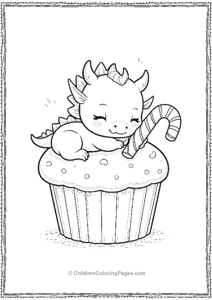 Dragon In A Cupcake Free PDF Printable