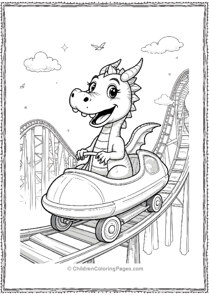 Dragon On A Rollercoaster Free PDF Printable