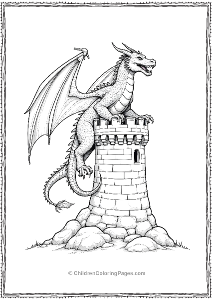 Dragon On A Tower Free PDF Printable