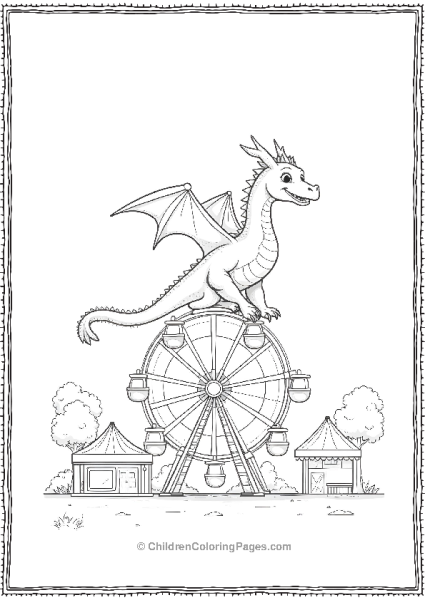 Dragon On Ferris Wheel Free PDF Printable