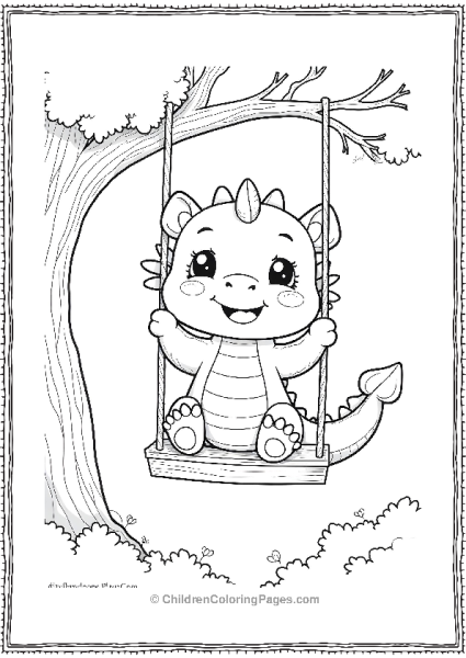 Dragon On Swing Free PDF Printable